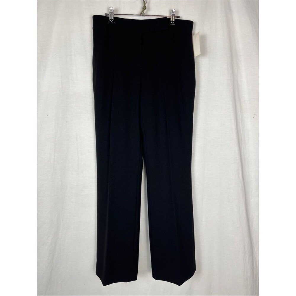 NWT Tahari Arthur S Levine Black Straight Leg Pants